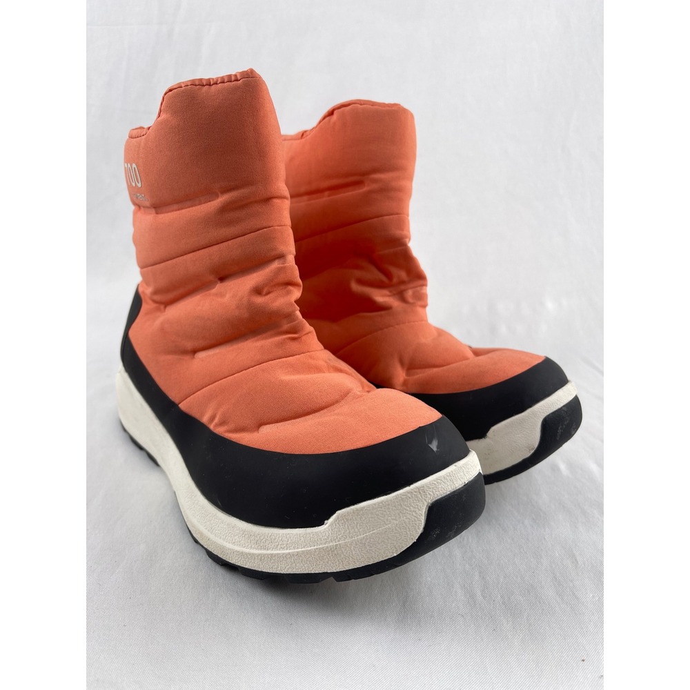 The North Face Nuptse II Dryvent Bootie Women 6 Orange Down Winter Puffer - Picture 2 of 11